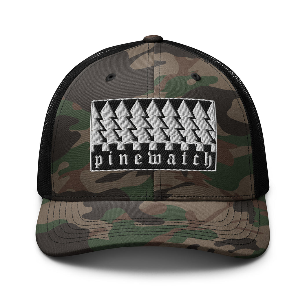DOWNWARD PINE Trucker Camo Hat
